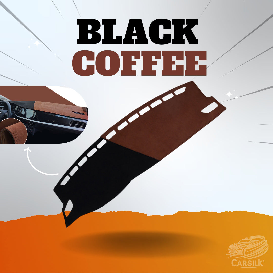 Black Coffee Custom Fit Car Dash Covers