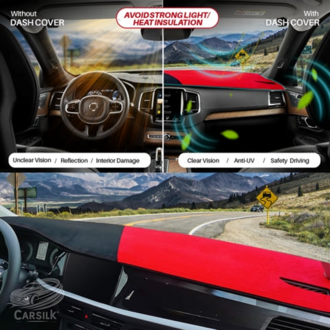 Alternative view of Black Custom Fit Car Dash Covers