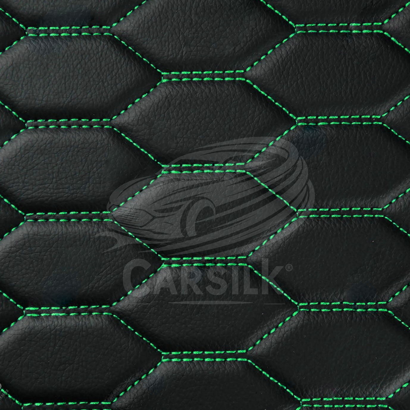 Alternative view of BLACK & GREEN STITCHING HONEYCOMB LUXURY BASE TRUNK CAR