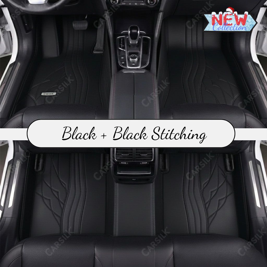 BLACK PATTERN PREMIUM CAR MATS SET