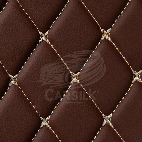 Alternative view of CHOCOLATE BROWN DIAMOND LUXURY BASE TRUNK CAR MATS