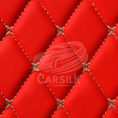 Alternative view of FERRARI RED DIAMOND LUXURY BASE TRUNK CAR MATS