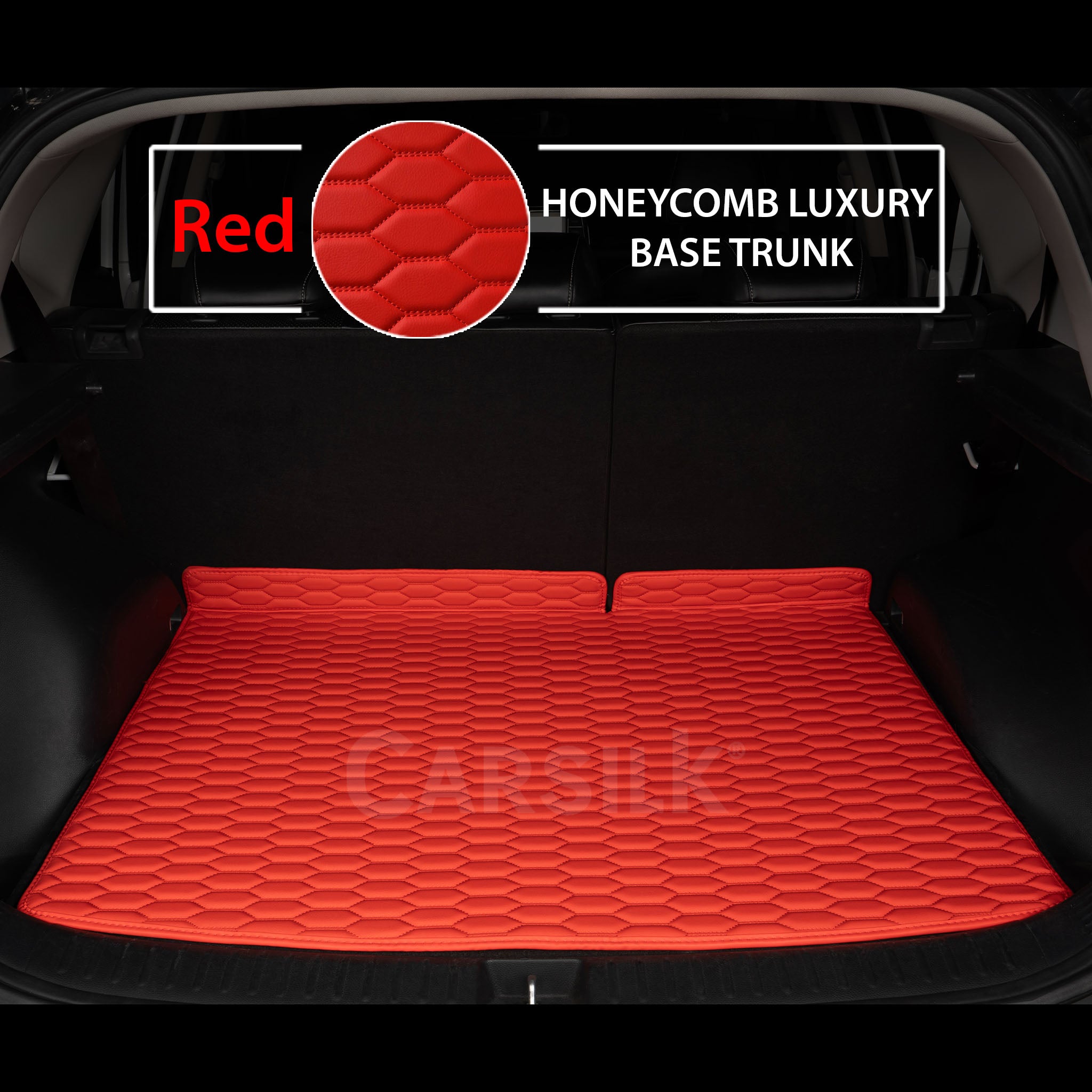 FERRARI RED HONEYCOMB LUXURY BASE TRUNK CAR