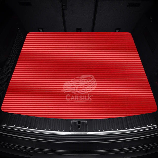 FERRARI RED STRIPE LUXURY BASE TRUNK CAR MATS