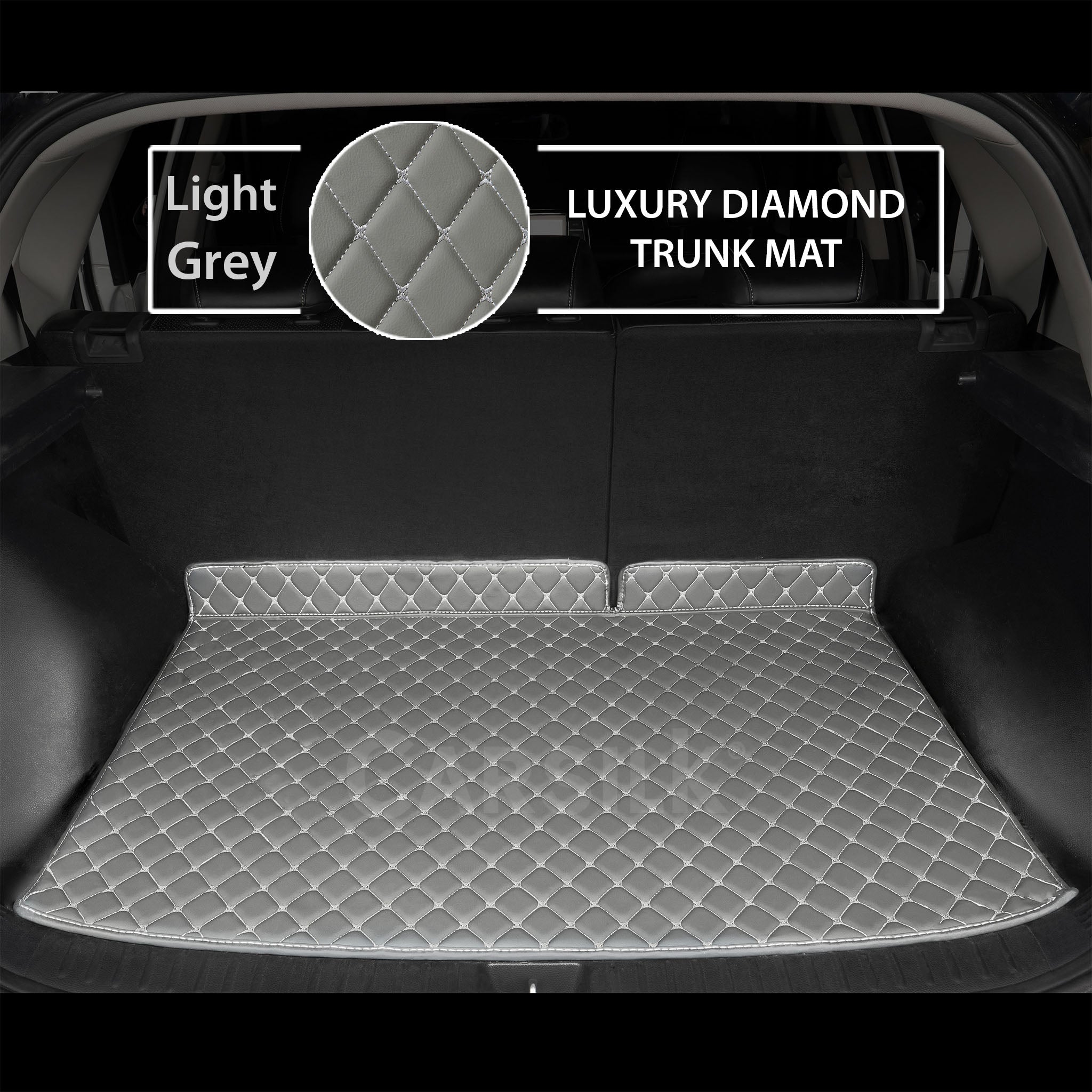 GRAY DIAMOND LUXURY BASE TRUNK CAR MATS