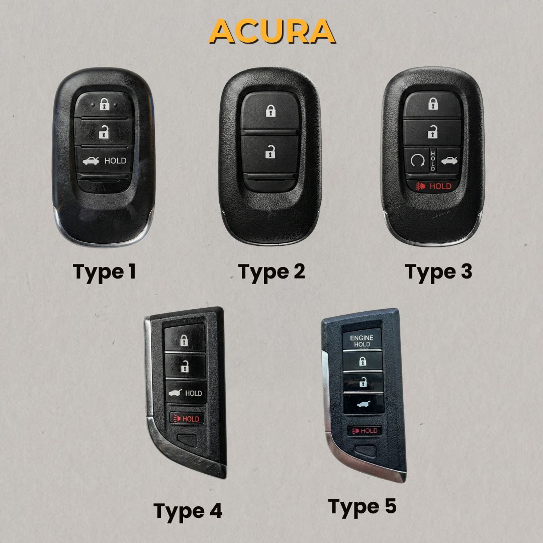 Premium Leather Key Fob for Acura