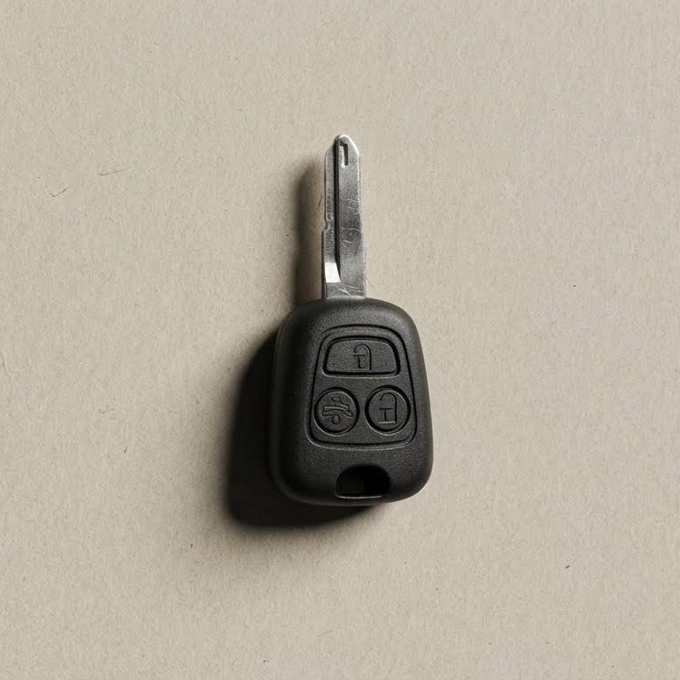 Alternative view of Premium Leather Key Fob for CitroÃ«n