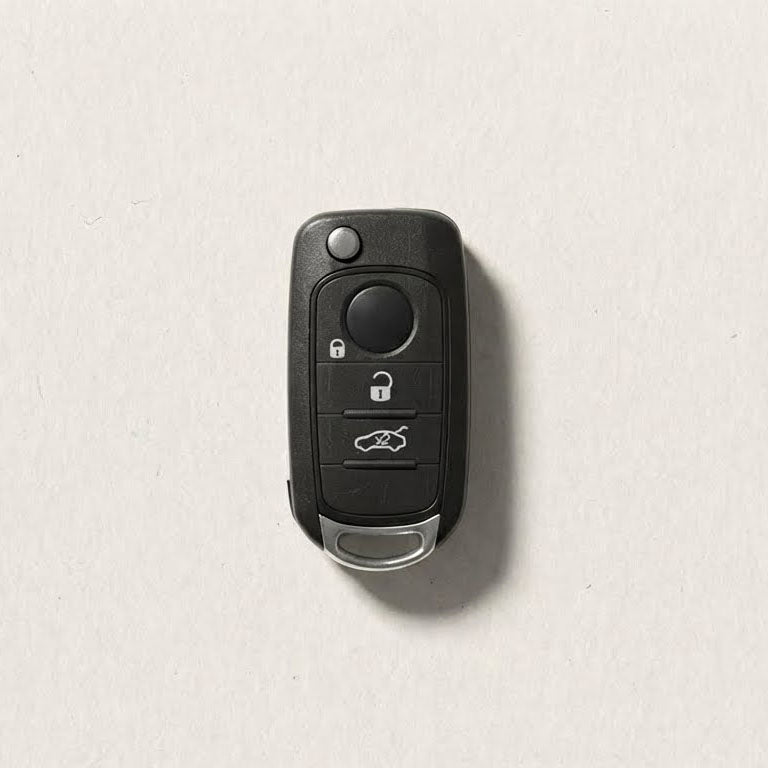 Alternative view of Premium Leather Key Fob for Fiat
