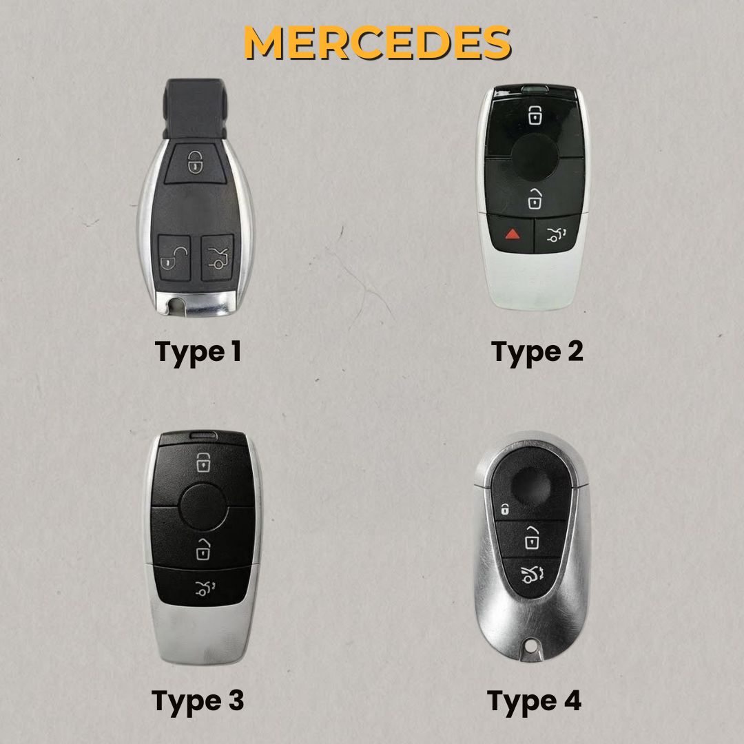 Premium Leather Key Fob for Mercedes