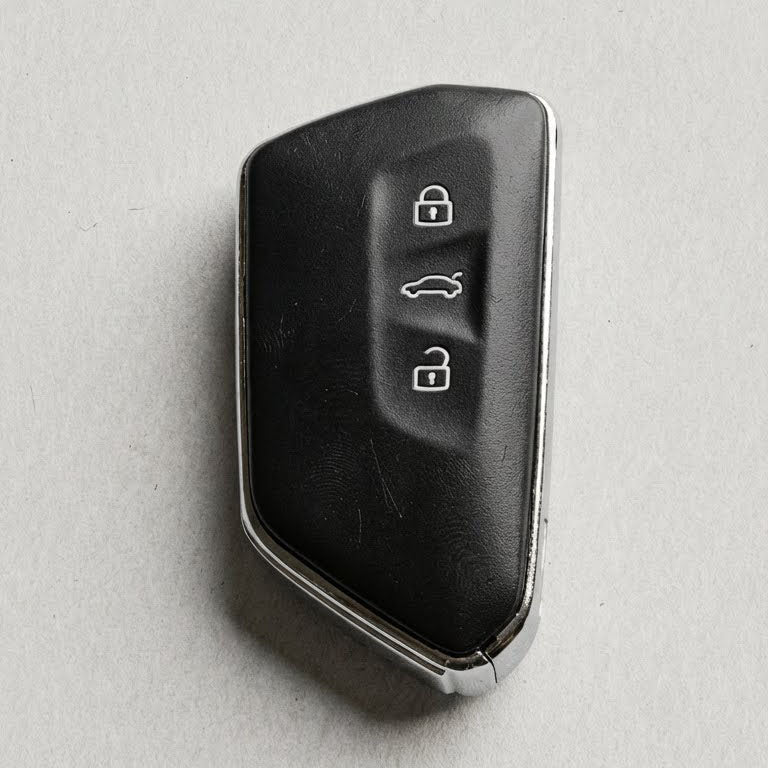 Alternative view of Premium Leather Key Fob for Skoda